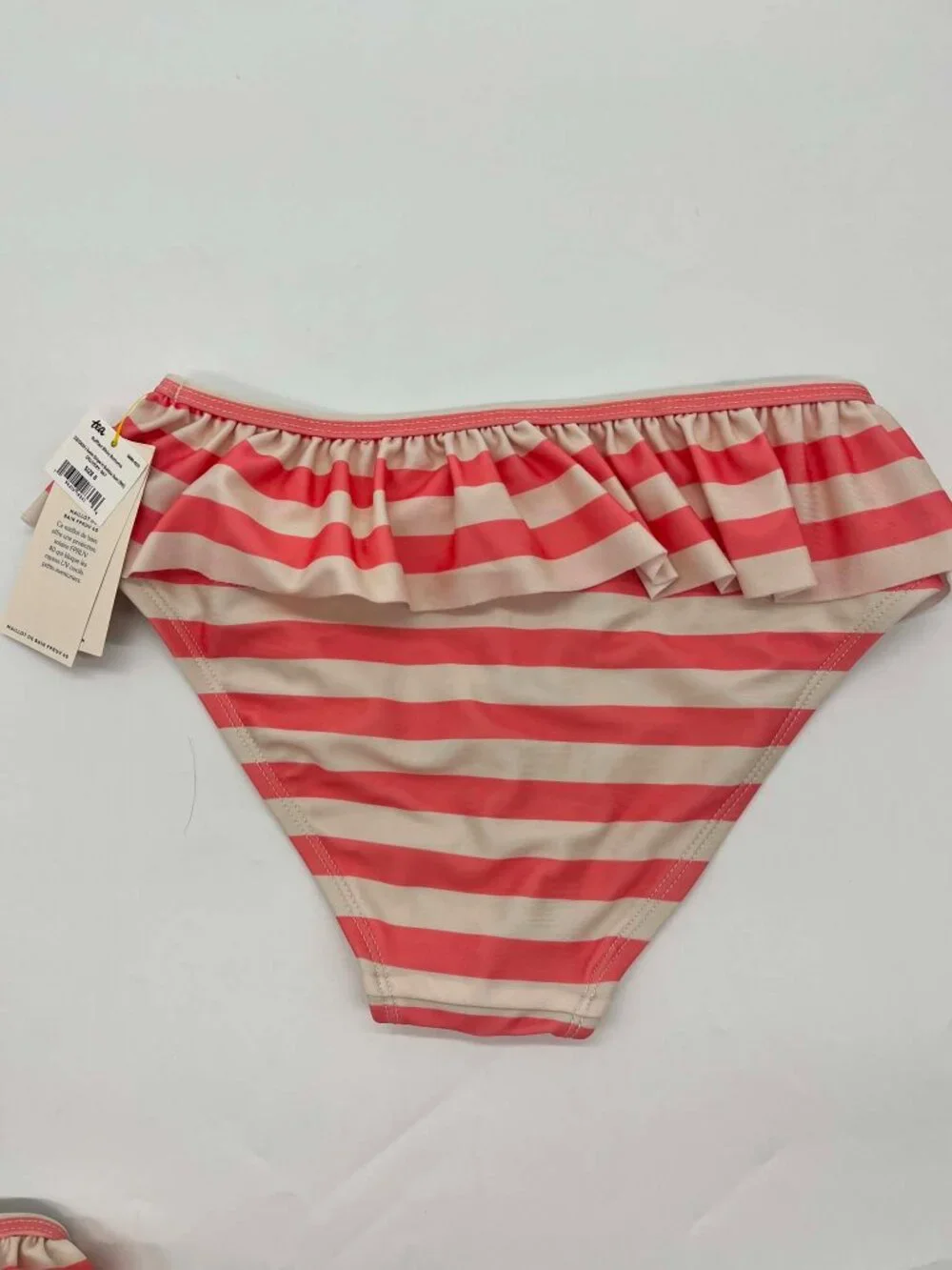 Tea Collection Ruffle Ruffled Stripe Bikini Bottoms Size 8 NWTs